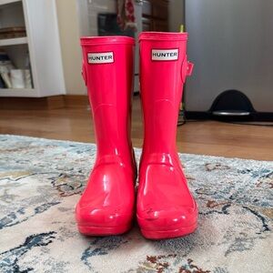 Hunter Vibrant Pink Waterproof Boots
